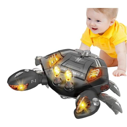 Jouet D'éveil Avec Musique, Jouet Pour Bébés Rampants, Jouet De Crabe Dansant, Jouet D'éveil Pour Le Développement Sensoriel, Aide Pédagogique Pour Les Avec