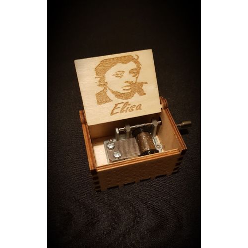 Boîte À Musique En Bois Serge Gainsbourg - Elisa - Personnalisable