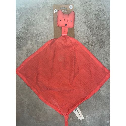 Doudou Renard Lange Orange Terracota Prémaman Ethnic Animal Peluche Jouet Coton Soft Toy Baby Wolf 