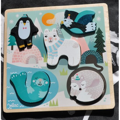 Puzzle Bois Vilac Animaux Des Régions Polaires / Eaux Et Ciel