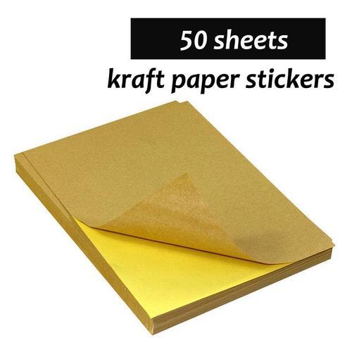 Papier autocollant imprimable mat et brillant, 20/50 feuilles de