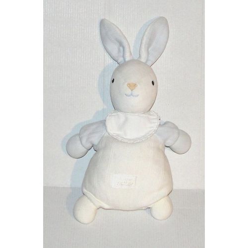 Doudou Lapin Bavoir Cotelé Tartine Et Chocolat