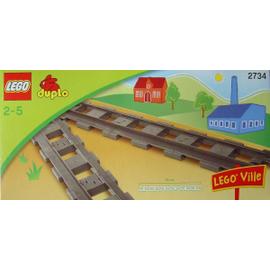 Lego Duplo 2734 6 Rails Droits pour Train