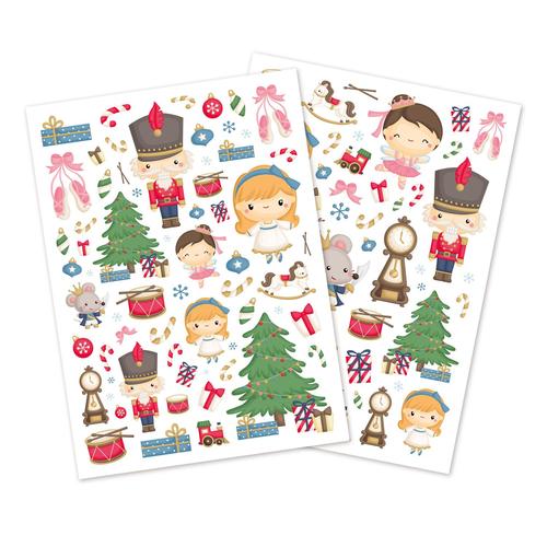 Gommettes De Noël Famille Casse Noisette 0,4 À 7,7 Cm 118 Pièces