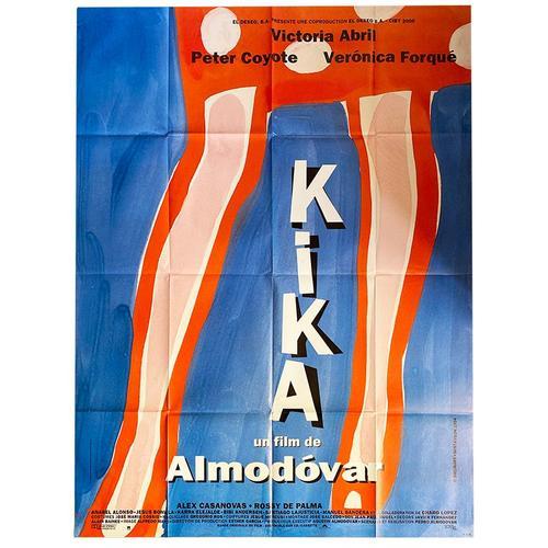 Kika - Véritable Affiche De Cinéma Pliée - Format 120x160 Cm - De Pedro Almodovar Avec Victoria Abril, Peter Coyote, Veronica Forque, Rossy De Palma - 1993 #