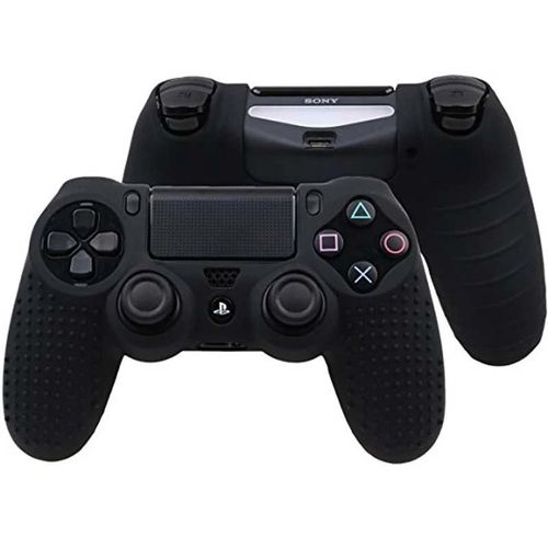 Bouchon Noir - Housse De Protection Antidérapante Pour Manette De Jeu Sony Dualshock 4, En Silicone, Souple, Pour Playstation 4/Ps4 Slim/Pro