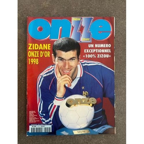 Magazine Onze Mondial Zinedine Zidane Onze D’Or 1998 Numéro 119 Hs 12/1998