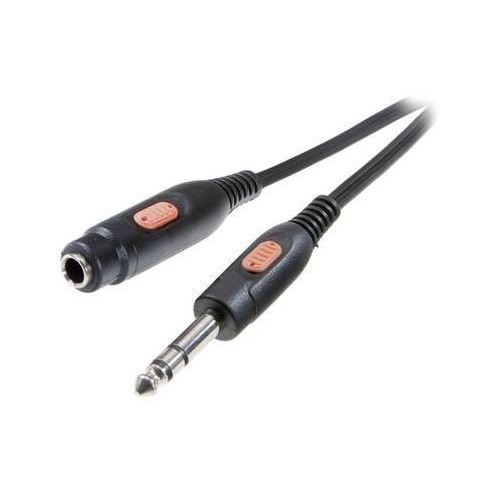 Cable rallonge jack 6,3 mm, 5 m SpeaKa Professional SP-7870632 [1x Jack male 6.35 mm - 1x Jack femelle 6.35 mm] 5 m noir
