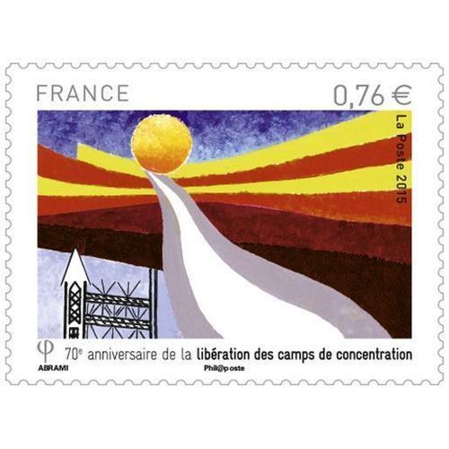 France 2015, Très Beau Timbre Neuf** Luxe Yvert 4948, 70ème Anniversaire De La Libération Des Camps De Concentration.