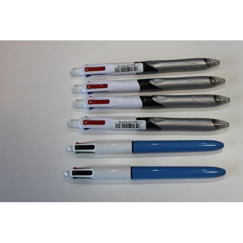 Bic Stylo 4 Couleurs Lot De 6