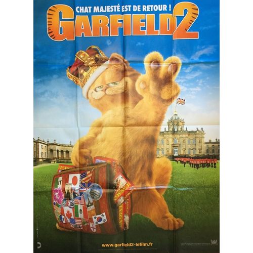 Garfield 2 - Affiche Originale De Cinéma - Format 120x160 Cm - Un Film De Tim Hill Avec Jennifer Love Hewitt, Breckin Meyer, Billy Connolly, Oliver Muirhead - Année 2006