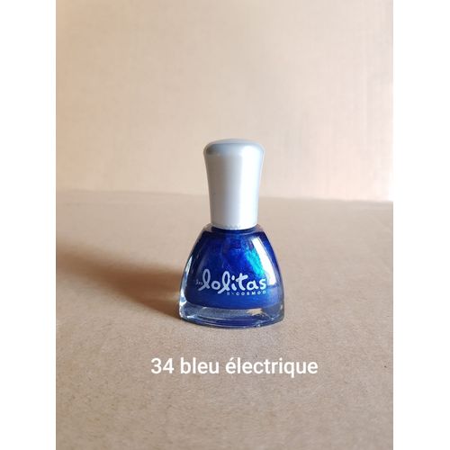 Vernis À Ongles N° 34 Bleu Électrique Les Lolitas Bleu