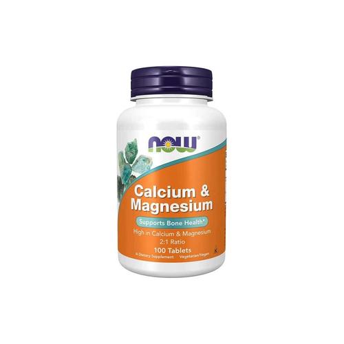 Calcium & Magnesium (100 Tabs)| Calcium|Now Foods 