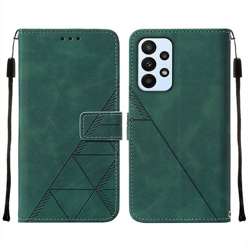 Housse Coque Pour Samsung Galaxy A23 5g Etui Housse Cuir Pour Galaxy A23 5g Étuis De Ceinture Pochettes Avec Fentes Cartes Et Rabat Protecteur Silicone Souple Étuis Pour Samsung A23 5g, Vert