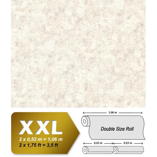 Papier peint aspect crépi EDEM 807DN43 papier peint intissé gaufré à chaud légèrement texturé à l'aspect crépi mat crème beige-gris 10,65 m2