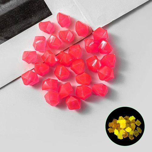 Pierre de sable brillant dans l'obscurité,décoration de bricolage,jardin,cour,chemin extérieur,pelouse,poisson précieux,aquarium,décoration d'intérieur,50 pièces,100 pièces - Type pink-100pcs