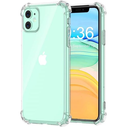 Coque Anti-Shock Pour Iphone 11, Tpu Transparent En Silicone Antichoc