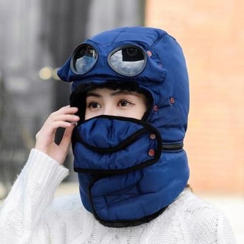 Chapeau À Capuche Imperméable Avec Lunettes,Cagoule Cool,Casquette Chaude Pour Hommes,Femmes,Enfants,Mode,Hiver,2021
