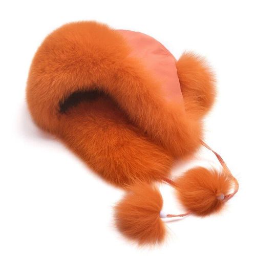 Chapeau De Neige Russe Ushanka Pour Enfants,Chapeaux De Bombardier Chauds En Peluche Pour Garçons Et Filles,Chapeau En Fourrure Véritable Avec Oreillettes,Casquette Trared Coupe-Vent Pour