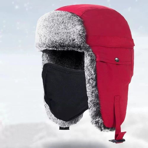 Chapeau De Pilote De Luxe Pour Hommes Et Femmes,Peluche Épaissie,Protection Contre La Chaleur Des Oreilles,Randonnée En Plein Air,Cyclisme,Ski,Chapeau Lei Feng,Mode Hivernale