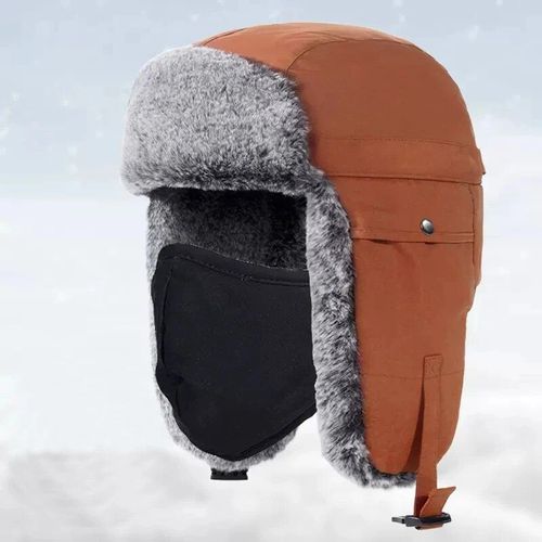 Chapeau De Pilote De Luxe Pour Hommes Et Femmes,Peluche Épaissie,Protection Contre La Chaleur Des Oreilles,Randonnée En Plein Air,Cyclisme,Ski,Chapeau Lei Feng,Mode Hivernale