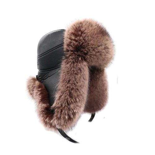 Chapeau De Bombardier D'hiver,Casquette De Pilote En Fausse Fourrure,Piège,Neige Chaude Et Froide,Union Soviétique,Usinka,Cadeau Russie,Bandeau En Fourrure Épaisse Et Moelleuse