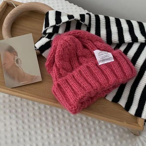 Bonnet En Tricot Torsadé Pour Femme,Bonnet En Laine Chaude,Bonnet Femme,Mode Couple,Hiver 2023