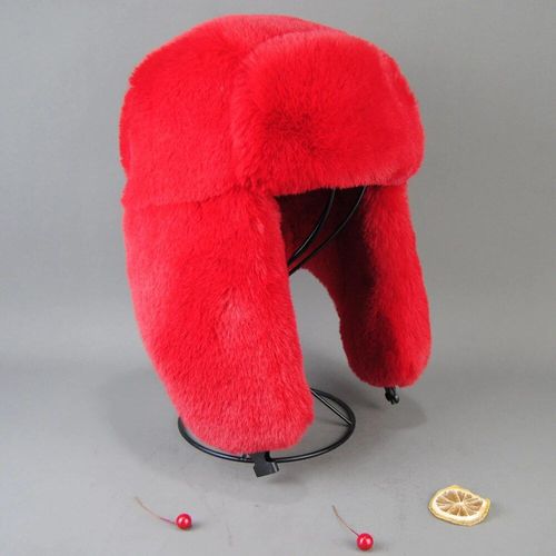 Chapeau De Bombardier En Fausse Fourrure De Lapin Rex Pour Hommes Et Femmes,Casquette Unisexe,Peau Blanche,Russe,Luxe,Hiver,2023