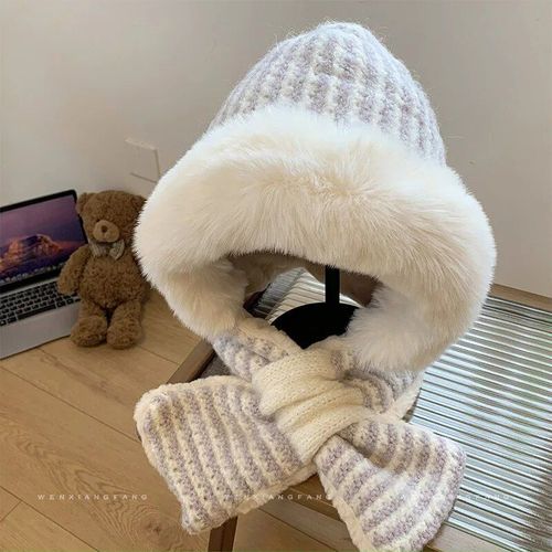 Bonnets D'hiver Pour Femmes Et Hommes,Cagoule Chaude En Peluche,Bonnets De Protection Des Oreilles Coupe-Vent Pour Le Ski,Chapeau Skullies Pour Dames