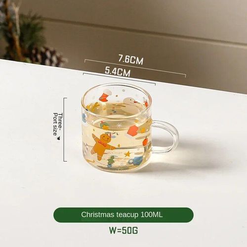 Théière en verre de Noël,théière électrique,pot de santé,fleur,service à thé,maison - Type Small tea cup 100ml