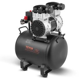 Compresseur d'Air Sans Huile-VEVOR- Réservoir Acier 40 L-1,25 kW-pour Réparation Automobile, Gonflage Pneus, Peinture au Pistolet