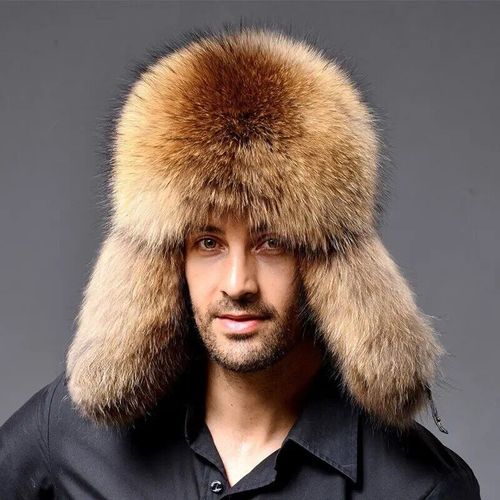 Chapeau D'hiver Pour Hommes,Avec Rabats D'oreille,Renard Artificiel,Collection 2021