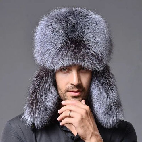 Chapeau D'hiver Pour Hommes,Avec Rabats D'oreille,Renard Artificiel,Collection 2021