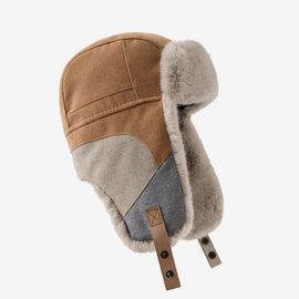 Chapeau Russe À Rabat Pour Homme Et Femme,Casquette De Pilote,Épissage Coréen,Faux Lapin,Piège À Bombe,Épais Et Chaud,Ski,Hiver