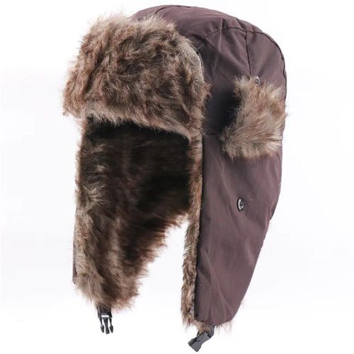 Chapeaux De Bombardier À Oreillettes Trared Trooper,Chapeau De Ski En Velours,Casquettes De Protection Des Oreilles,Coupe-Vent,Russe,Imperméable,Chaud,Unisexe,Hiver