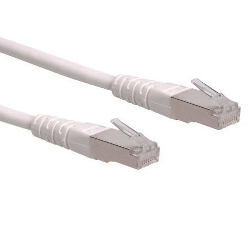Roline - Cordon de raccordement - RJ-45 (M) pour RJ-45 (M) - 20 m - SFTP - CAT 6e - moulé, bloqué - blanc