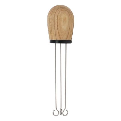 Distributeur de café,doseur à aiguille,agitateur à expresso,outil d'agitation,poignée en bois massif en acier inoxydable,accessoires de nivellement de café - Type A 1pcs