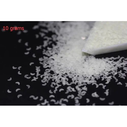 Paillettes Fluorescentes Pour Nail Art,Longue Durée,Scintillantes Dans Le Noir,Étoile,C?Ur,Lune,Fleur,Flocons Ultra-Fins Lumineux Pour Nail Art - Type 10 Grams Moon
