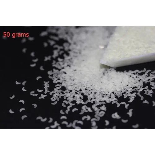 Paillettes Fluorescentes Pour Nail Art,Longue Durée,Scintillantes Dans Le Noir,Étoile,C?Ur,Lune,Fleur,Flocons Ultra-Fins Lumineux Pour Nail Art - Type 50 Grams Moon