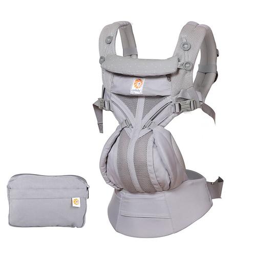 Couleur Omni-Mesh Points Gris Porte-Bébé Ergonomique Kangourou, Sac À Dos Pour Nouveau-Né De 0 À 36 Mois