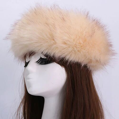Serre-Tête En Fausse Fourrure Russe Pour Femme Et Fille,Couvre-Chef Épais D'hiver,Couvre-Chef En Peluche,Couvre-Chef Pour Le Ski En Plein Air