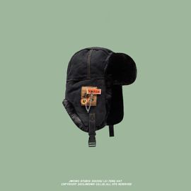 Chapeau De Pilote Russe Pour Hommes Et Femmes,Mode Extérieure,Bombardier Chaud,Étiquette,Hiver