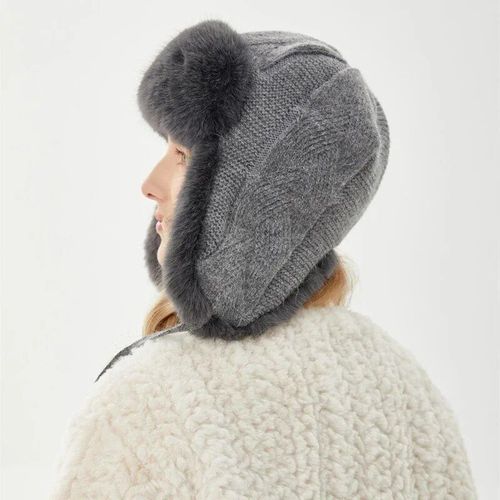 Chapeau De Ski Russe Imperméable Pour Femme,Bonnet De Bombardier,Bonnets De Protection D'oreille Tricotés Chauds,Happator Trooper,Hiver