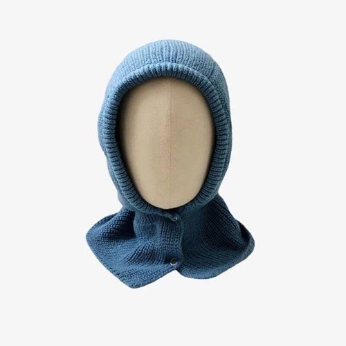 Bonnet Cagoule À Capuche Pour Enfants,Écharpe En Laine Chaude,Bonnet Avec Protection Des Oreilles,Équipement De Sauna,Document Solide,Y2k,Parade,Hiver