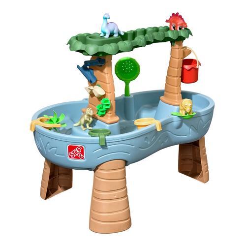 Step2 Dino Showers | Table Sable Et Eau | Jouet Dinosaure, Jeu D'eau Pour Plusieurs Enfants | Facile À Construire Ranger | Jeux D'eau