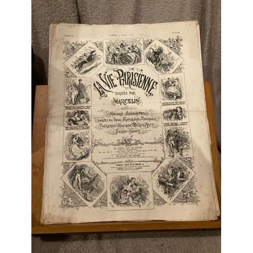 Revue La Vie Parisienne 8e Année N°14 2 Avril 1870 Marcelin