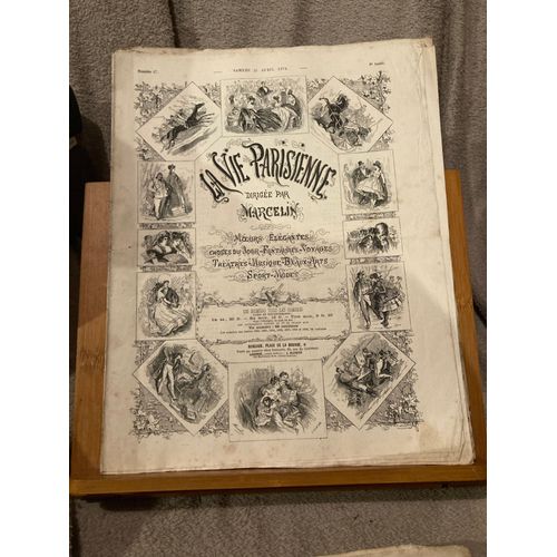 Revue La Vie Parisienne 8e Année N°17 23 Avril 1870 Marcelin