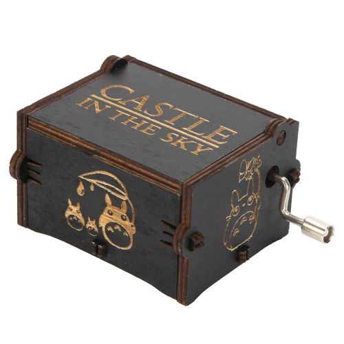 Boîte À Musique Vintage En Bois Gravé, Manivelle, Horloge, Jouets Intéressants Pour Enfants, Cadeau De Noël, Ornements De Maison, Artisanat
