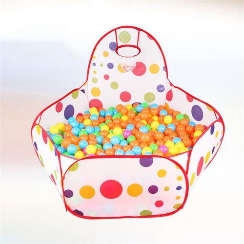 Tente De Jeu Pour Enfants, Fosse À Balles, Piscine Avec Panier De Basket Ball, Sac De Rangement Rouge À Fermeture Éclair Pour Tout Petits, Parc Pour Animaux De Compagnie, Pas De Balles