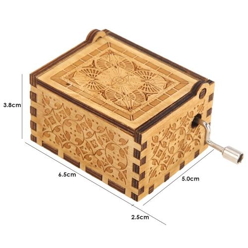 Boîte À Musique En Bois Rétro Pour Enfants, Avec Manivelle, Ornements Artisanaux Pour La Maison, Cadeau De Noël Ou D'anniversaire